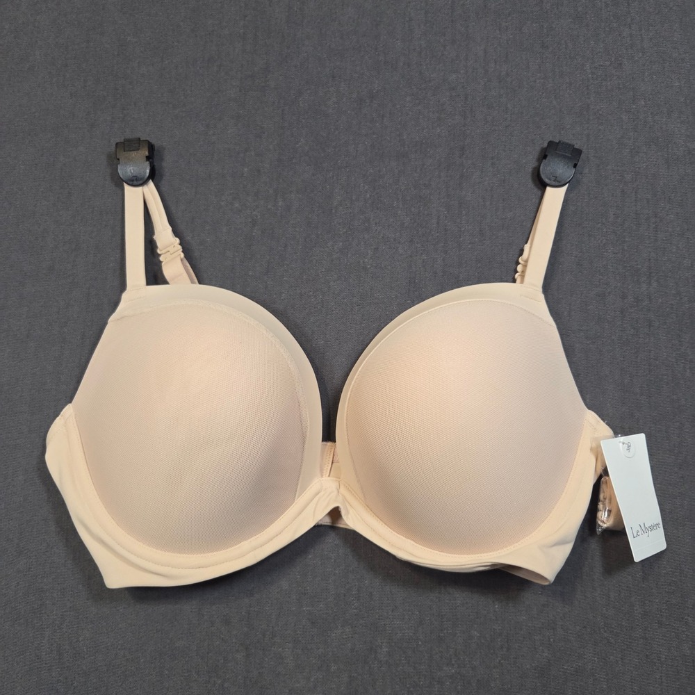 Le Mystere Infinite Possibilities Bra Womens 38D Almond T-Shirt Underwire